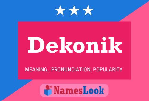 ملصق اسم Dekonik