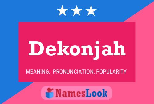 ملصق اسم Dekonjah