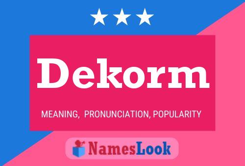 ملصق اسم Dekorm