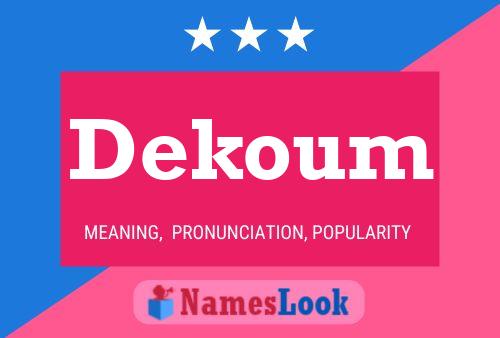 ملصق اسم Dekoum