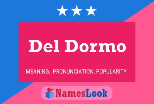 ملصق اسم Del Dormo