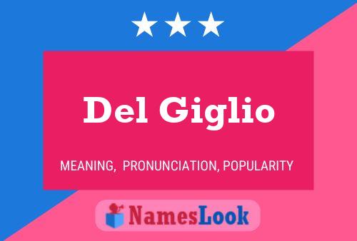 ملصق اسم Del Giglio