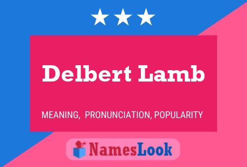 ملصق اسم Delbert Lamb