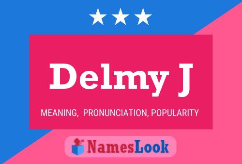 ملصق اسم Delmy J