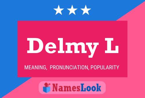 ملصق اسم Delmy L