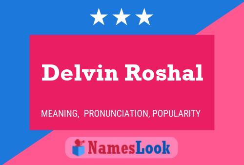 ملصق اسم Delvin Roshal