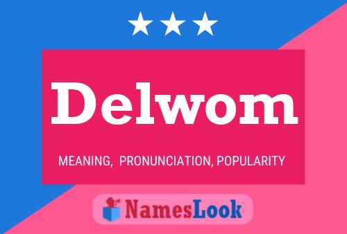 ملصق اسم Delwom