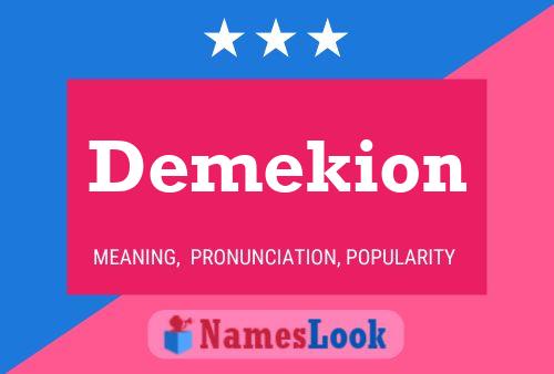 ملصق اسم Demekion