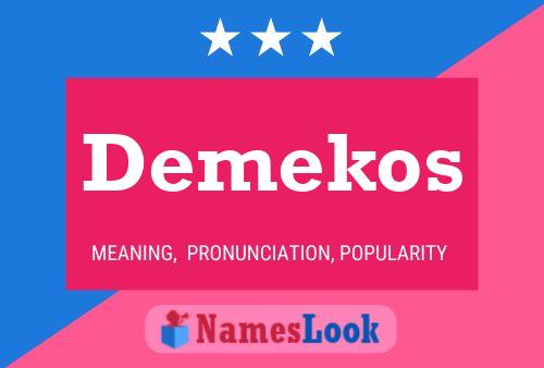 ملصق اسم Demekos