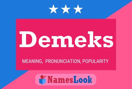 ملصق اسم Demeks