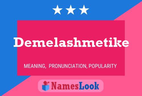 ملصق اسم Demelashmetike