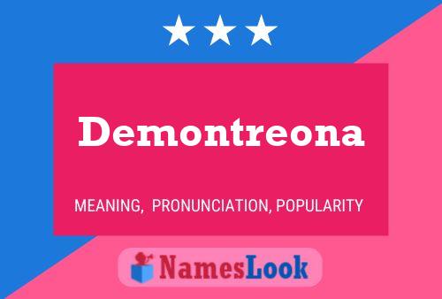 ملصق اسم Demontreona