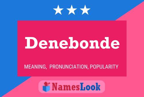 ملصق اسم Denebonde