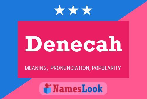 ملصق اسم Denecah