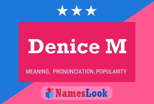 ملصق اسم Denice M