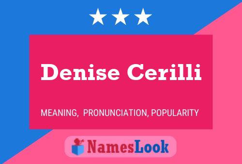 ملصق اسم Denise Cerilli