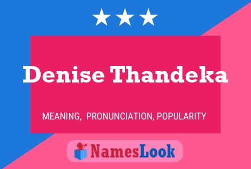 ملصق اسم Denise Thandeka