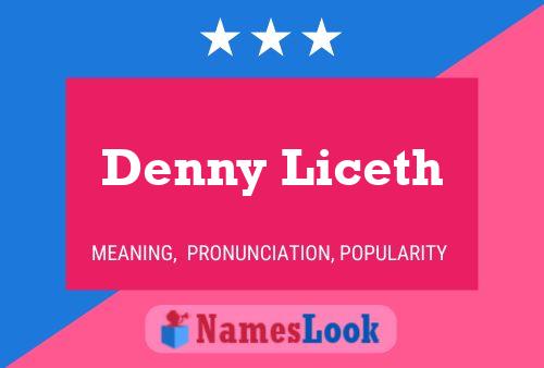 ملصق اسم Denny Liceth