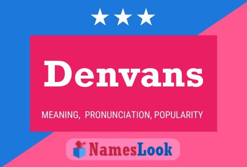 ملصق اسم Denvans