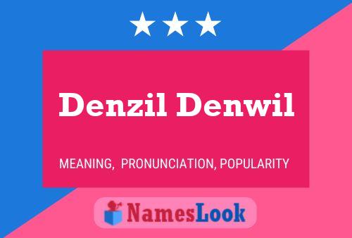 ملصق اسم Denzil Denwil