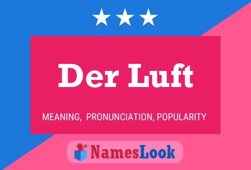 ملصق اسم Der Luft