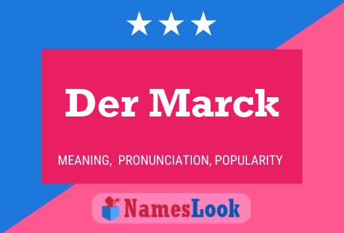 ملصق اسم Der Marck