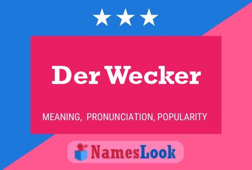 ملصق اسم Der Wecker