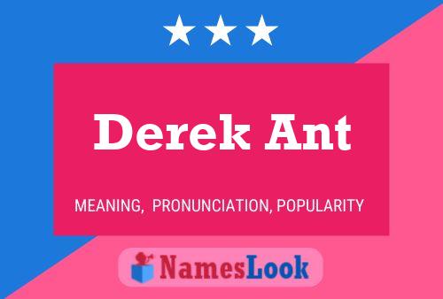 ملصق اسم Derek Ant