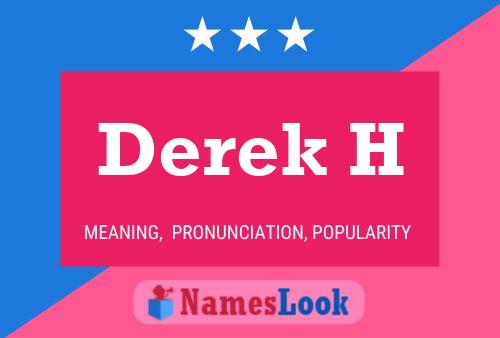 ملصق اسم Derek H