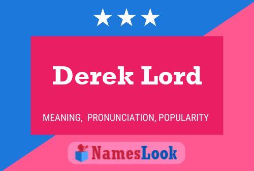 ملصق اسم Derek Lord