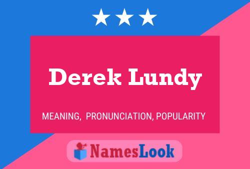 ملصق اسم Derek Lundy