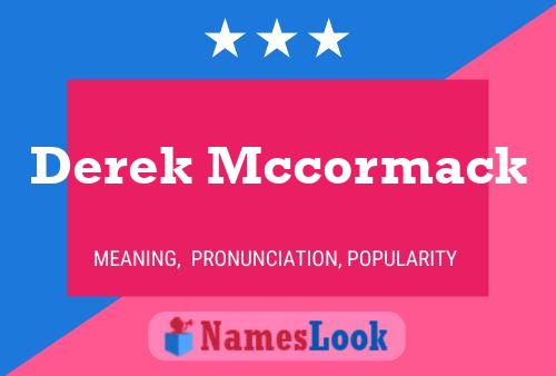 ملصق اسم Derek Mccormack