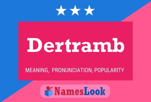 ملصق اسم Dertramb