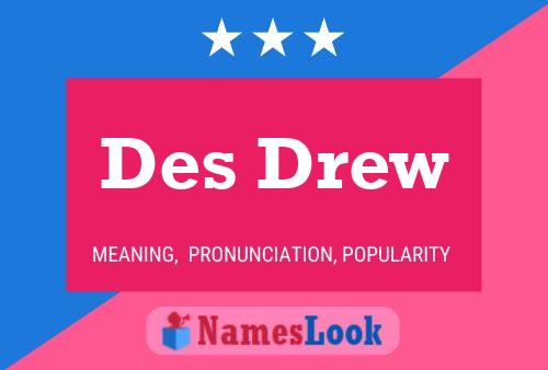 ملصق اسم Des Drew