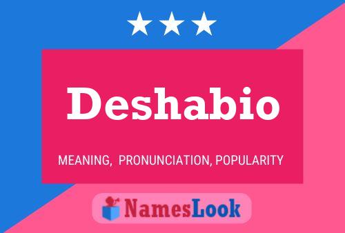 ملصق اسم Deshabio