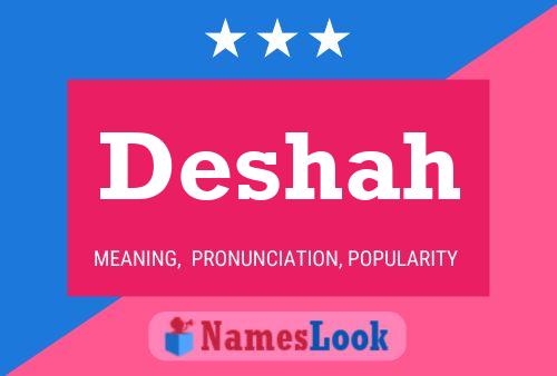 ملصق اسم Deshah