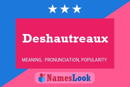 ملصق اسم Deshautreaux