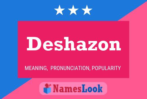 ملصق اسم Deshazon