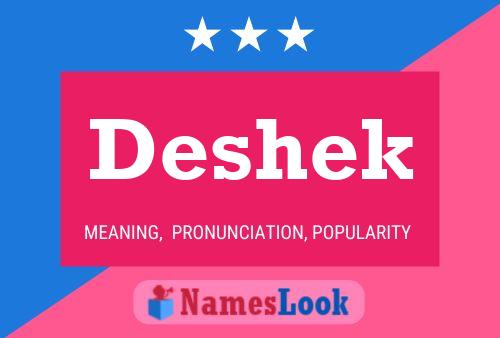 ملصق اسم Deshek