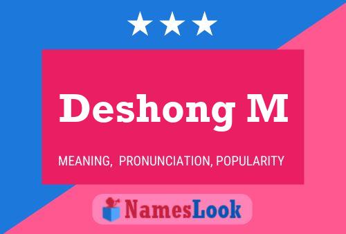 ملصق اسم Deshong M