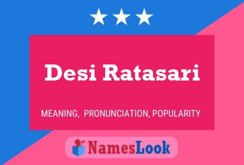 ملصق اسم Desi Ratasari