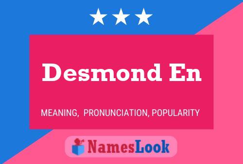 ملصق اسم Desmond En