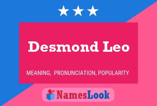 ملصق اسم Desmond Leo