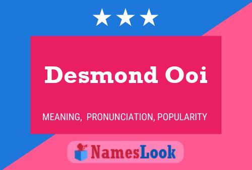 ملصق اسم Desmond Ooi