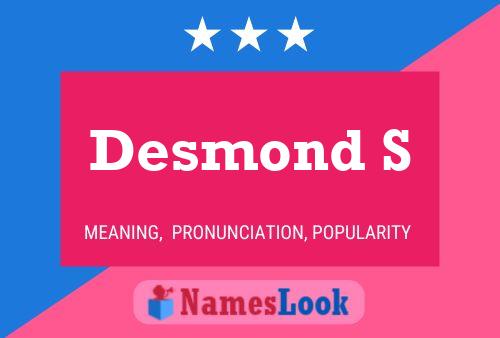 ملصق اسم Desmond S