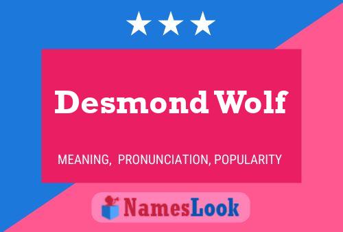 ملصق اسم Desmond Wolf