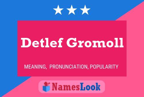 ملصق اسم Detlef Gromoll