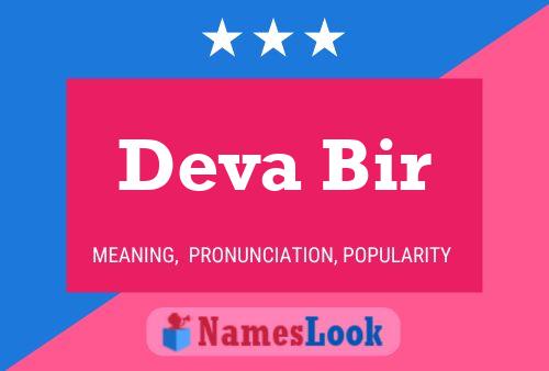 ملصق اسم Deva Bir