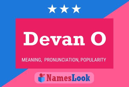 ملصق اسم Devan O