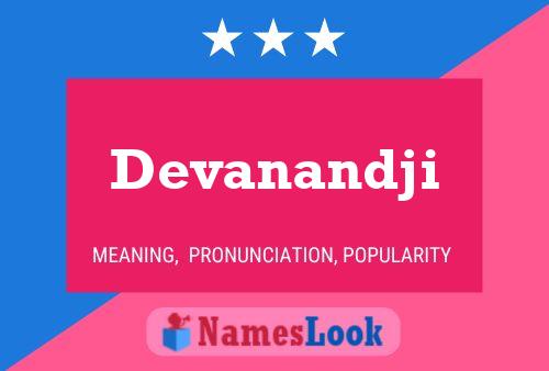 ملصق اسم Devanandji